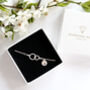 Personalised Two Interlocking Rings Bracelet, thumbnail 2 of 3