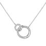 Personalised Woman's Glistering Eclipse Pendant In Silver, thumbnail 5 of 8