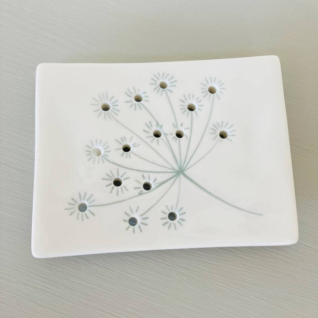 Porcelain Floral Soap Dish ~ Boxed, 1 of 5