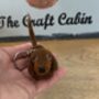 Needle Felted Handmade Tiny Dachshund Keyring/Black And Tan/Chocolate And Tan/Red, thumbnail 12 of 12