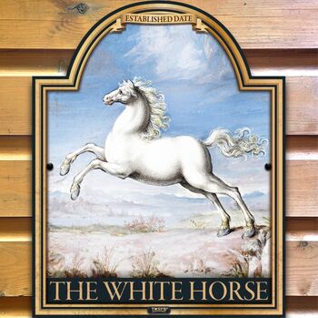 White Horse Personalised Bar Sign, 2 of 3