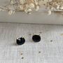 Halloween Black Cat Stud Ceramic Earrings, thumbnail 5 of 9