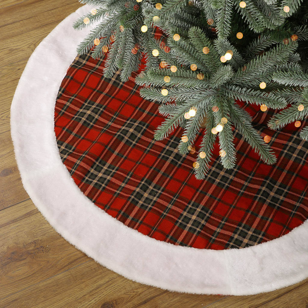 Traditional Tartan Fabric Christmas Tree Skirt By Dibor Notonthehighstreet Com