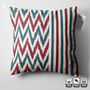 Striped And Zig Zag Ikat Handwoven Cushion Cover, thumbnail 3 of 7
