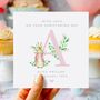 Personalised Peter Rabbit Christening Card *Also Available In Pink, thumbnail 4 of 4