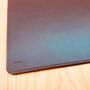Personalised Leather Desk Mouse Mat Dark Brown, thumbnail 4 of 7