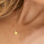 Sterling Silver Mini Heart Initial Personalised Necklace, thumbnail 3 of 12