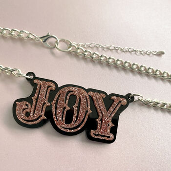 Joy Acrylic Statement Necklace, 2 of 3