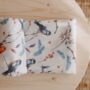Muslin Square Baby Burp Cloth Newborn Gift Robin Birds, thumbnail 4 of 9