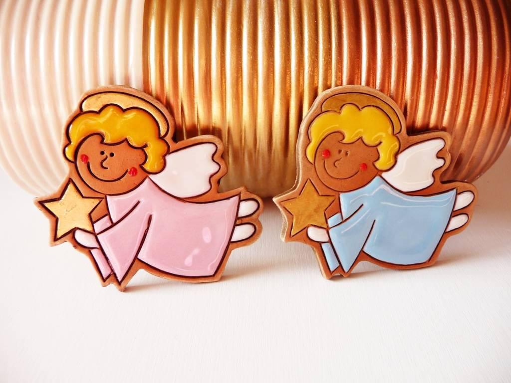 Handmade Ceramic Angels Fridge By Natural Gift Store