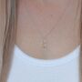 Sterling Silver Crystal Initial Letter Necklace, thumbnail 12 of 12