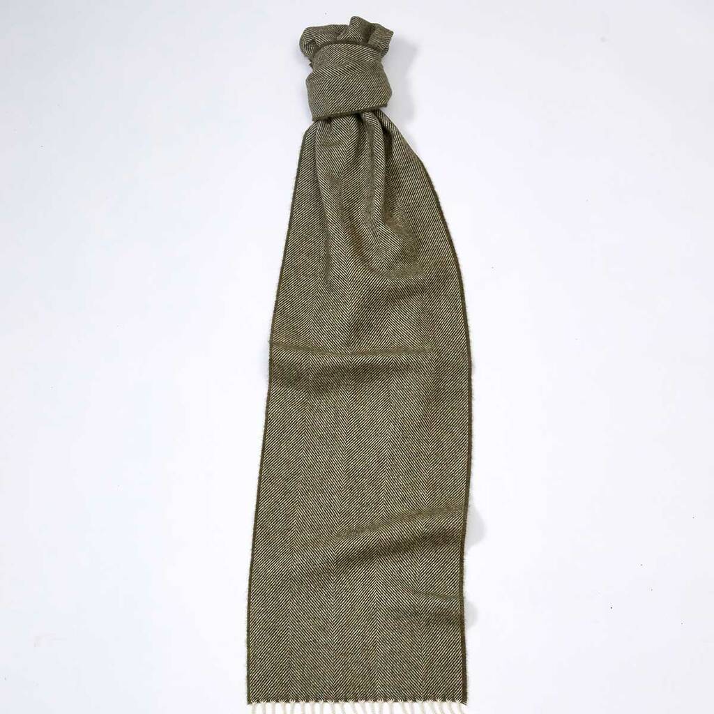 Extra Long Olive Green Scarf By Tolly McRae