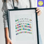 In My Fuck It Era Friendship Bracelet Art Print, thumbnail 2 of 3