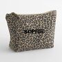 Leopard Print Toiletries Pouch Personalised, thumbnail 3 of 3