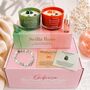 Crystal Candle And Jade Aromatherapy Bracelet Gift Set For Relaxation, Mindfulness, Self Care And Meaningful Wellness Gifting, thumbnail 1 of 10