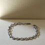 Silver 6mm Marina Chain Bracelet Adjustable Gift, thumbnail 2 of 8