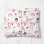 Girly Fairy Pink Wrapping Paper Roll Or Folded, thumbnail 1 of 3