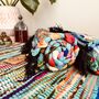 Turquoise Blue Chindi Recycled Cotton Rag Rug, thumbnail 4 of 7