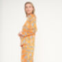 Luxury Silky Orange Cheetah Print Pyjamas, thumbnail 2 of 8