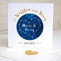 Personalised Wedding Star Constellation Card, thumbnail 1 of 3