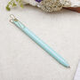 Pastel Green Ballpoint Pen With Gold Clip, thumbnail 1 of 4