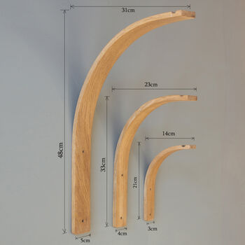 Wooden Wall Bracket Plant Hanger / Light Holder, 2 of 8