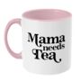 Mama Needs Tea Two Toned Mug, thumbnail 1 of 4