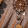 Manopoulos Mandala Art 19'x10' Premium Backgammon Set, thumbnail 10 of 12