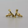 Handmade Solid 18ct Gold Twist Cufflinks, thumbnail 1 of 2