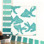 Turquoise Fish Ceramic Tile, thumbnail 6 of 11