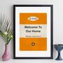 Please Leave By Nine Our Home Personalised Print Gift, thumbnail 5 of 11