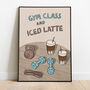 Gym Class And Iced Latte Print, thumbnail 1 of 9