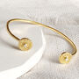 Pearl Disc Gold Vermeil Cuff Bracelet, thumbnail 6 of 8