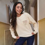 Custard Cream Connoisseur Slogan Sweatshirt, thumbnail 4 of 7