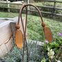 Decorative Plant Stakes Snowdrop And Bluebell Supplied Bare Metal Ready To Rust, thumbnail 7 of 8