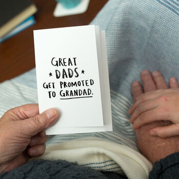 'Great Dads Get Promoted To Grandad' Fridge Magnet, 6 of 8