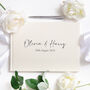 Personalised Linen Wedding Guest Book, thumbnail 2 of 9