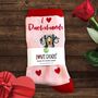 I Love Dachshunds Socks Novelty Gift, thumbnail 2 of 7