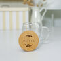 Personalised Double Wall Glass Mug With Bamboo Lid, thumbnail 4 of 5