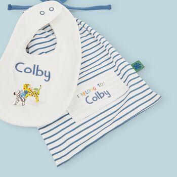 Personalised Really Wild Baby Accessory Set, 3 of 4