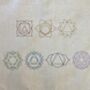 Pilates Grip Socks With Personalised Cotton Storage Bag With Embroidered Chakra, thumbnail 2 of 2