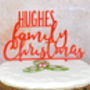 Personalised Christmas Cake Topper, thumbnail 2 of 3
