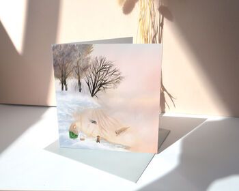 Set Of Four Artistic 'Winter Wonders' Christmas Cards, 4 of 9