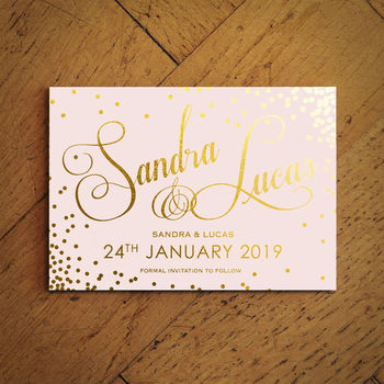 Sparkle Foiled Wedding Invitations, 2 of 9