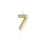 Gold Number Seven Birthday Candle, thumbnail 2 of 2