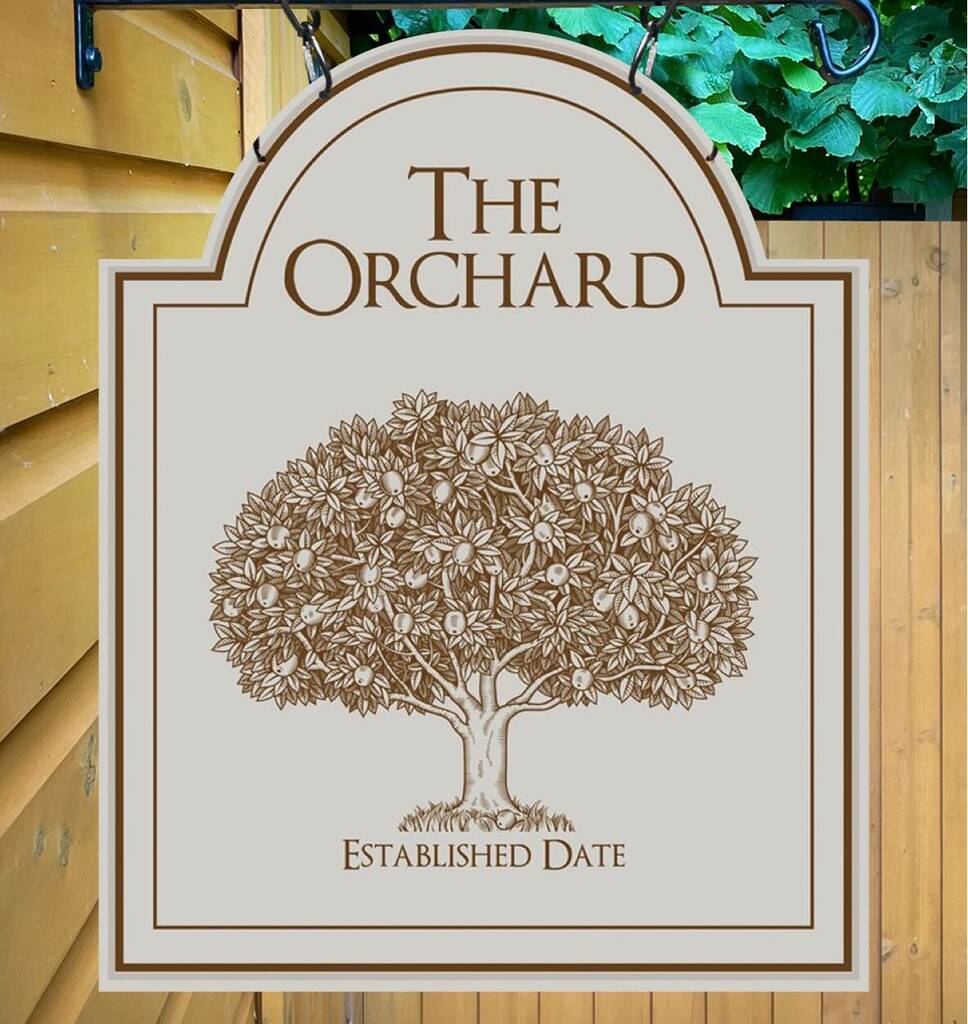 Orchard Personalised Home Pub Sign / Man Cave Sign, 1 of 7