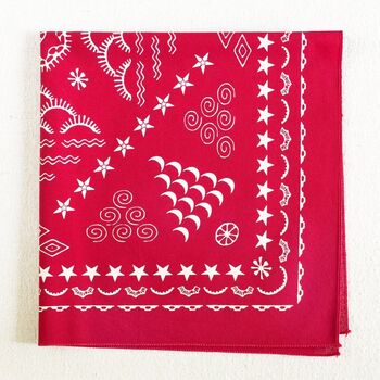 Red Elements Cotton Bandana, 3 of 5