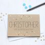 Personalised 'Be My Best Man' Gold Dots Wedding Card, thumbnail 3 of 4
