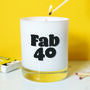 40th Birthday Fragranced Soy Candle, thumbnail 1 of 3