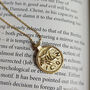 Chunky 14 K Gold Plated Leo Coin Medallion Necklace, thumbnail 4 of 9
